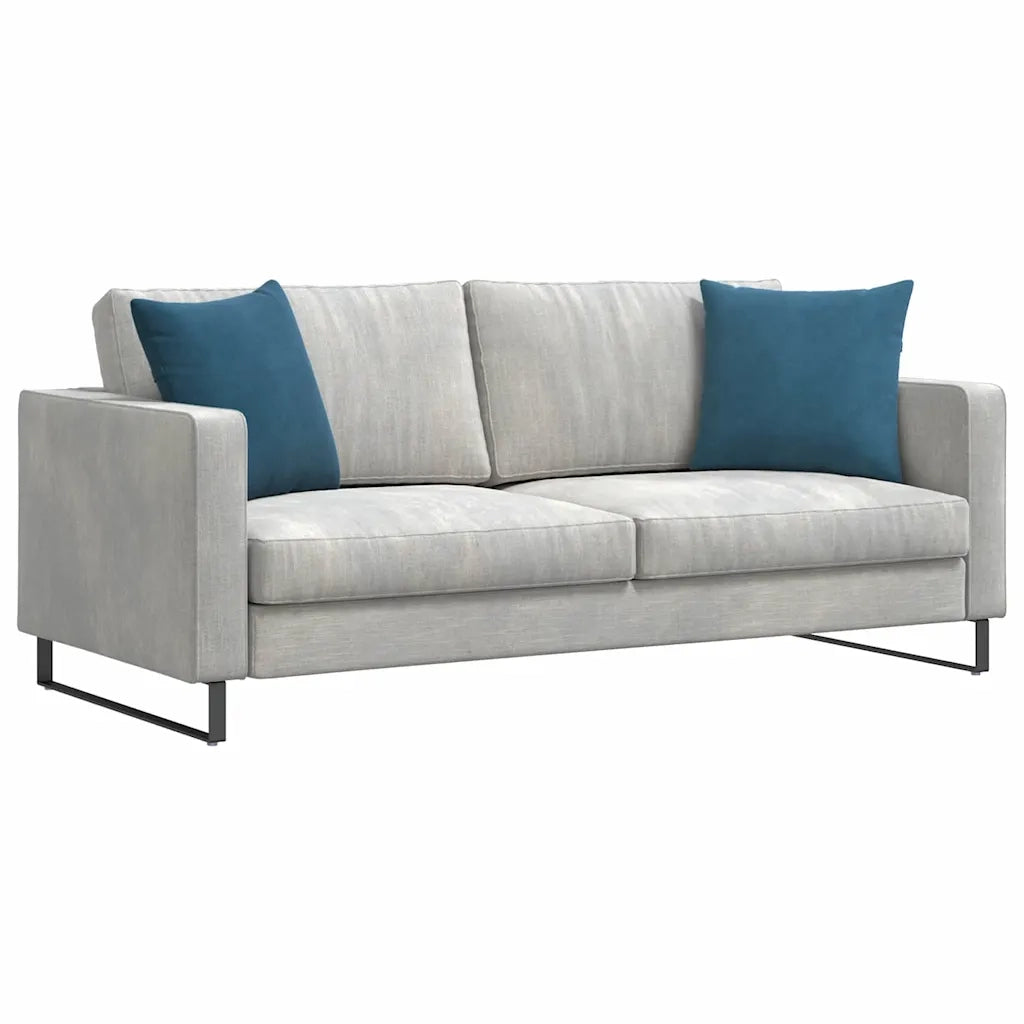 Cuscini da Divano 2 pz-Set di 2 Cuscini per Sofa Blu 45 x 45 cm Tessuto in Cords 689070