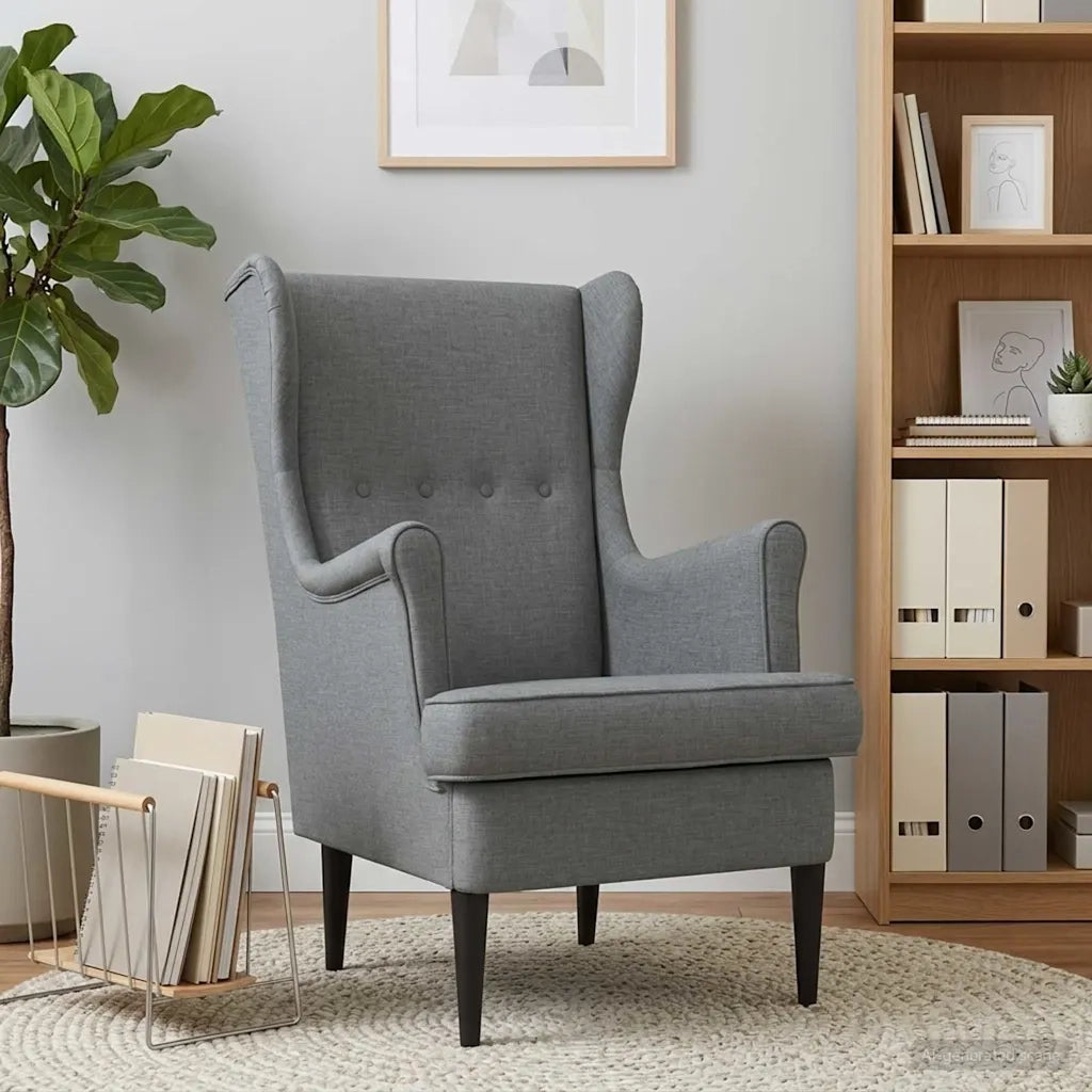 Poltrona Grigio Scuro Tessuto 42029883