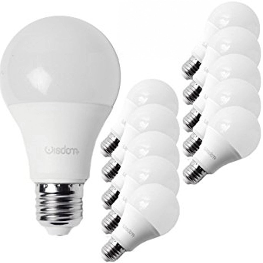 Trade Shop - Kit Da 10 Lampadine Led E27 Da 12w Luce Bianco Freddo Caldo Classe A - -bianco Freddo      -
