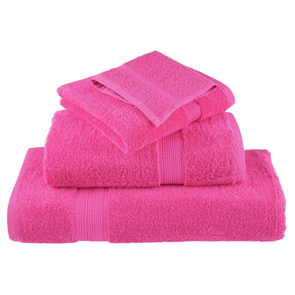 Set ASciugamani SOLUND 12 pz Rosa 600 gsm 137586