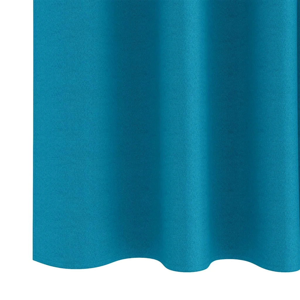 Tende Blackout con Anelli 2 pcs Turchese 175 x 140 cm 4107529