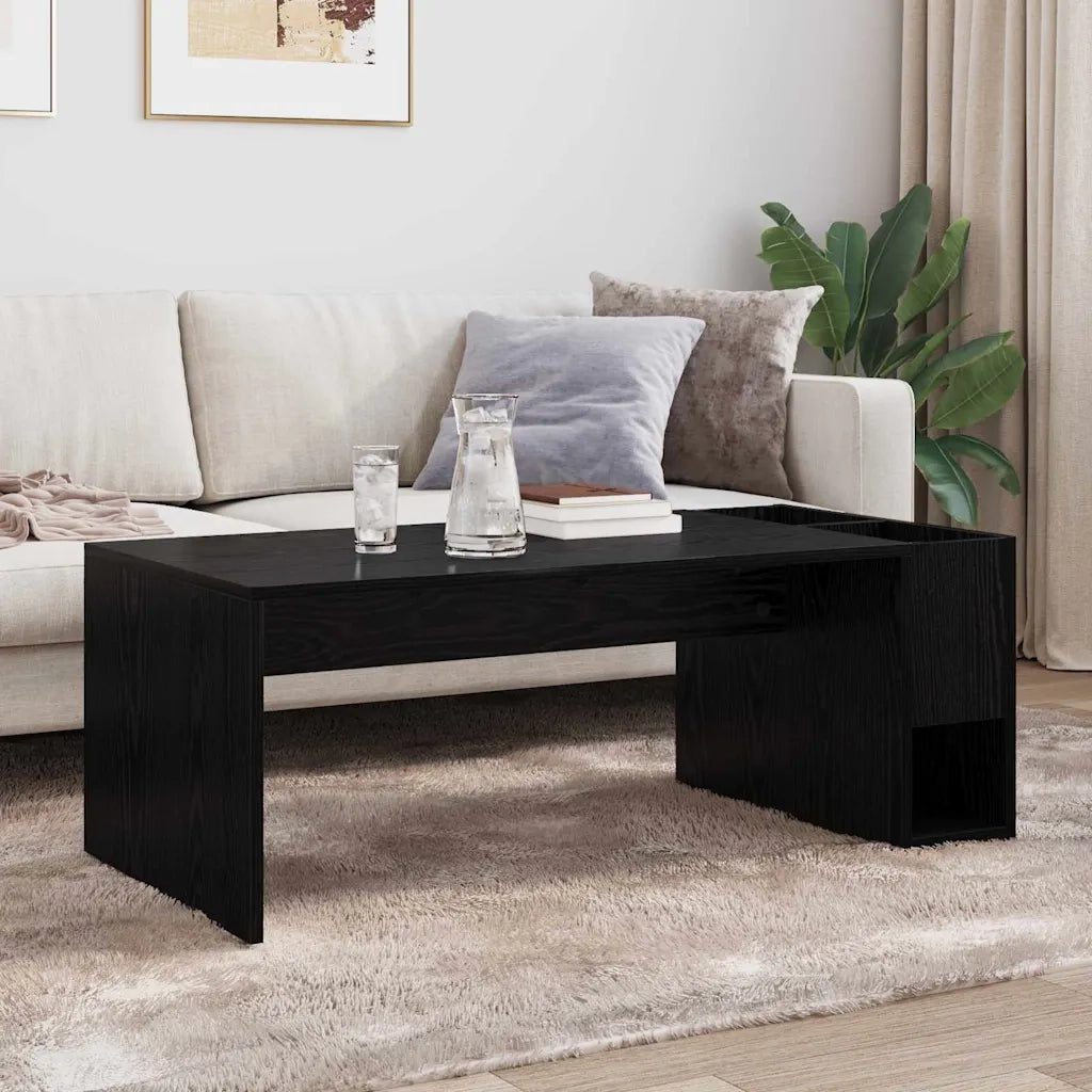 Tavolino da salotto Rovere Nero 101,5 x 50 x 37 cm 891193