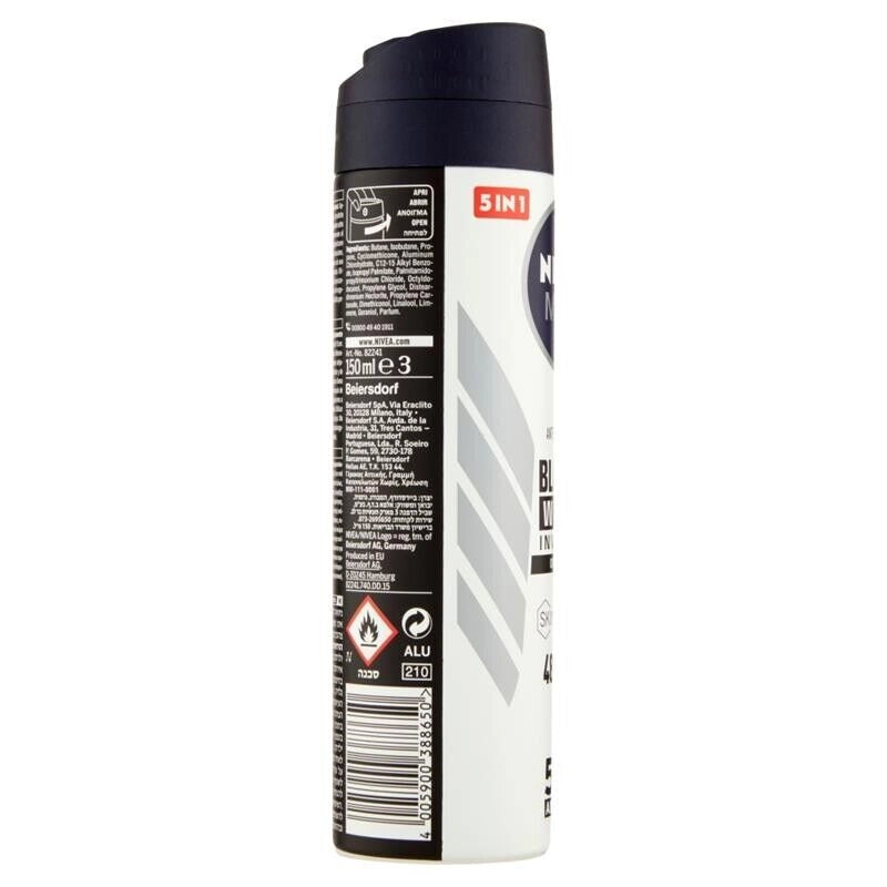NIVEA DEODORANTE SPRAY 150 ML BLACK & WHITE