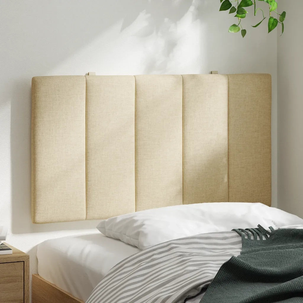 Cuscino Testiera Hanko Crema 90 cm in Tessuto 4019147