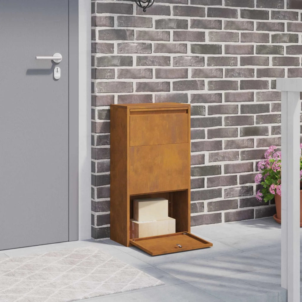 Cassetta per pacchi con archiviazione Ruggine 44 x 22 x 82 cm 874925