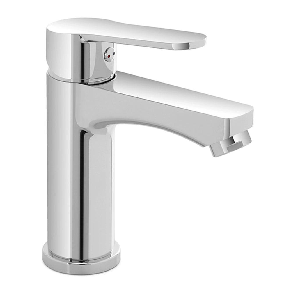 Miscelatore lavabo monocomando in zinco cromato con piletta - Eden
