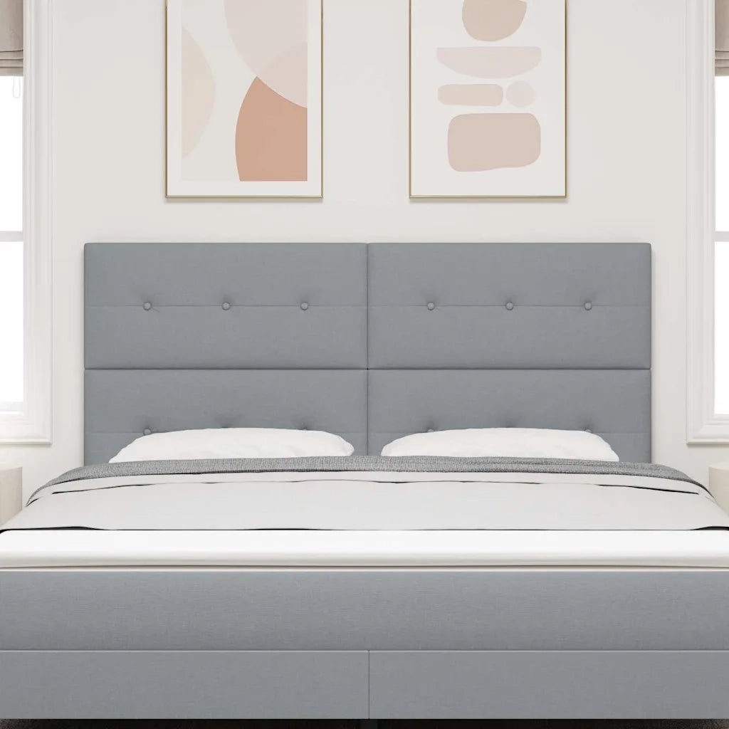 Testiera regolabile in altezza Grigio chiaro 180 cm Tessuto 3337847