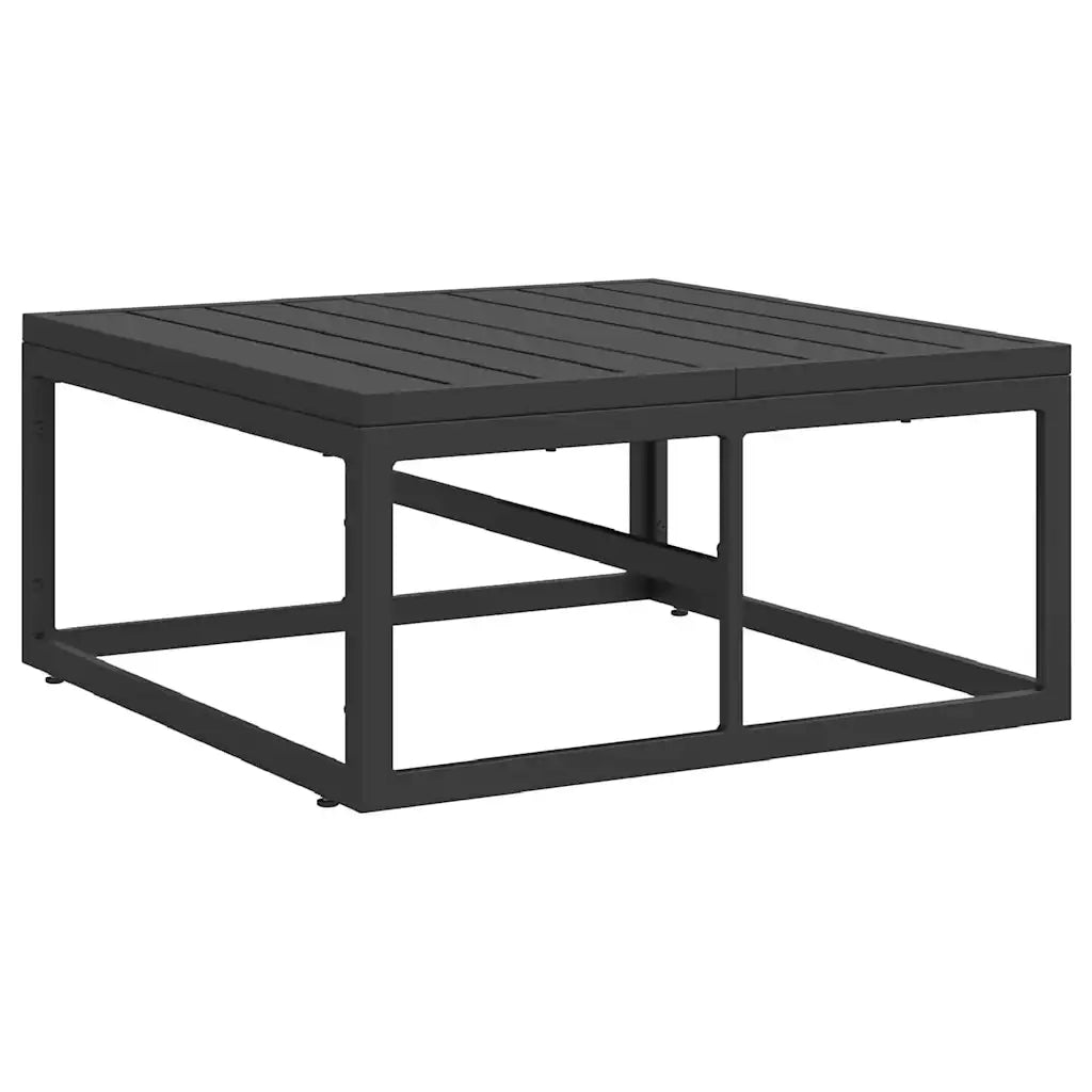 Set Divano da Giardino con cuscino 6 pcs Nero Acciaio