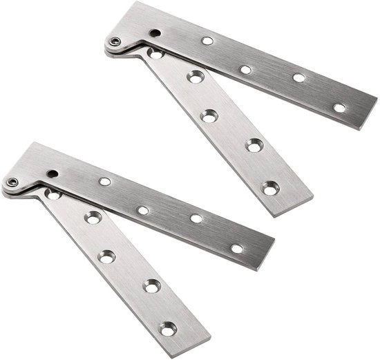 Scharnier 180° Rotazione - Scharnieri per Porte - Placca di Riparazione del Scharniere - Foro del Scharniere - Acciaio Inossidabile - Disegno Nascosto - Scharniere per Porte