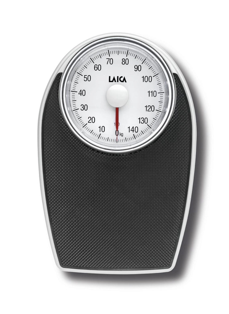 Laica PS2024L Bilancia pesapersone analogica portata massima 150 kg precisione 1 kg display analogico nero e Bianco
