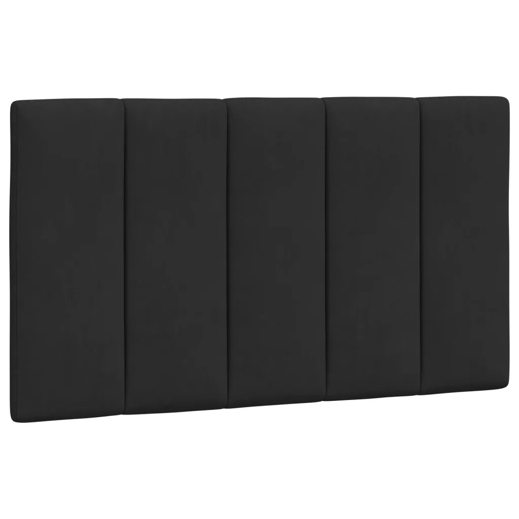 Letto con Materasso Hanko Nero 90x190 cm in Velluto
