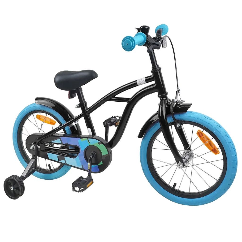Bicicletta per Bambini | Bici per bambini 16 Pollici per bambini di 4-6 anni Nero