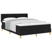 Letto a molle con materasso Nero 200 x 160 cm Poliestere