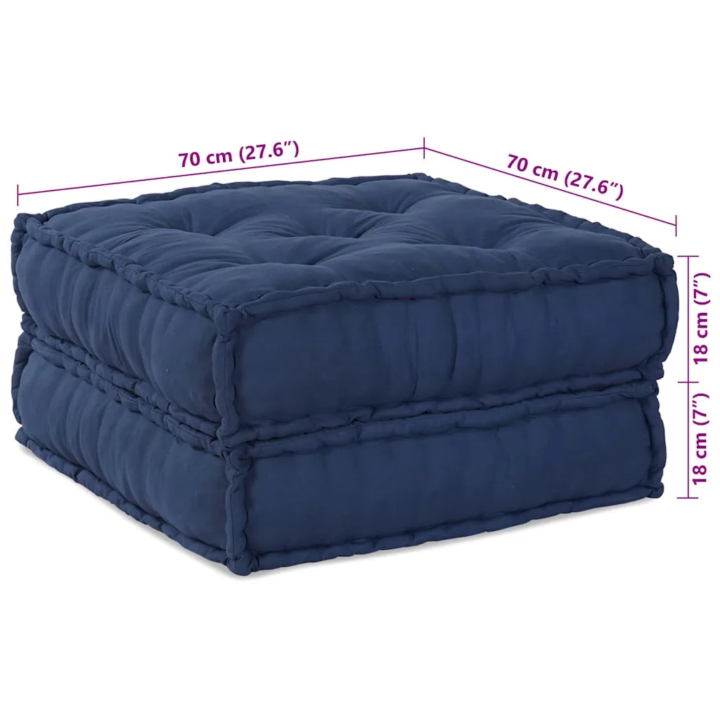 Unità di Divano Modulare 2 pcs Indaco 140 x 70 x 36 cm Tessuto 3315090