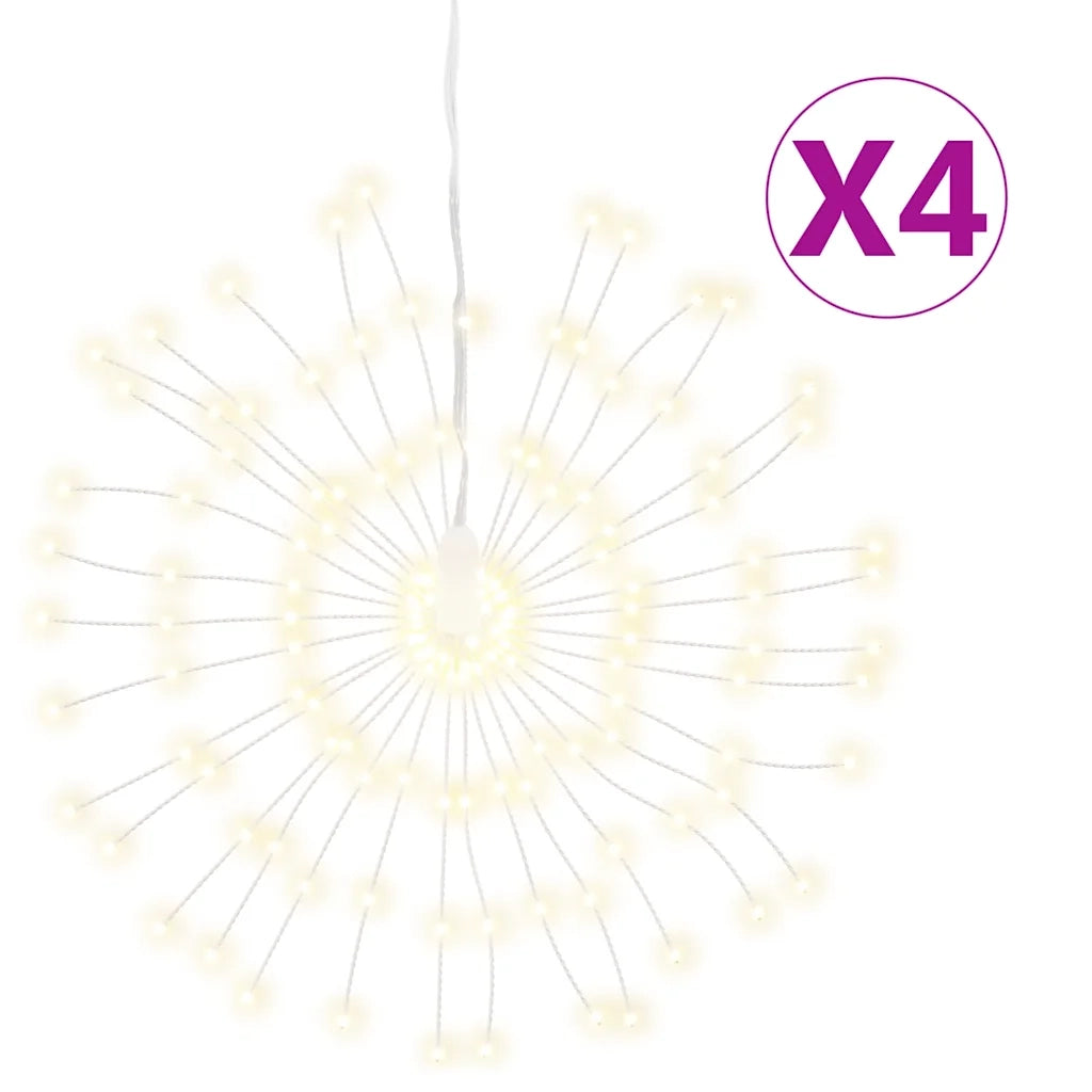 Illuminazioni di Natale Galassia 140 LED 4 pz Bianco Caldo 17 cm CFW8574619