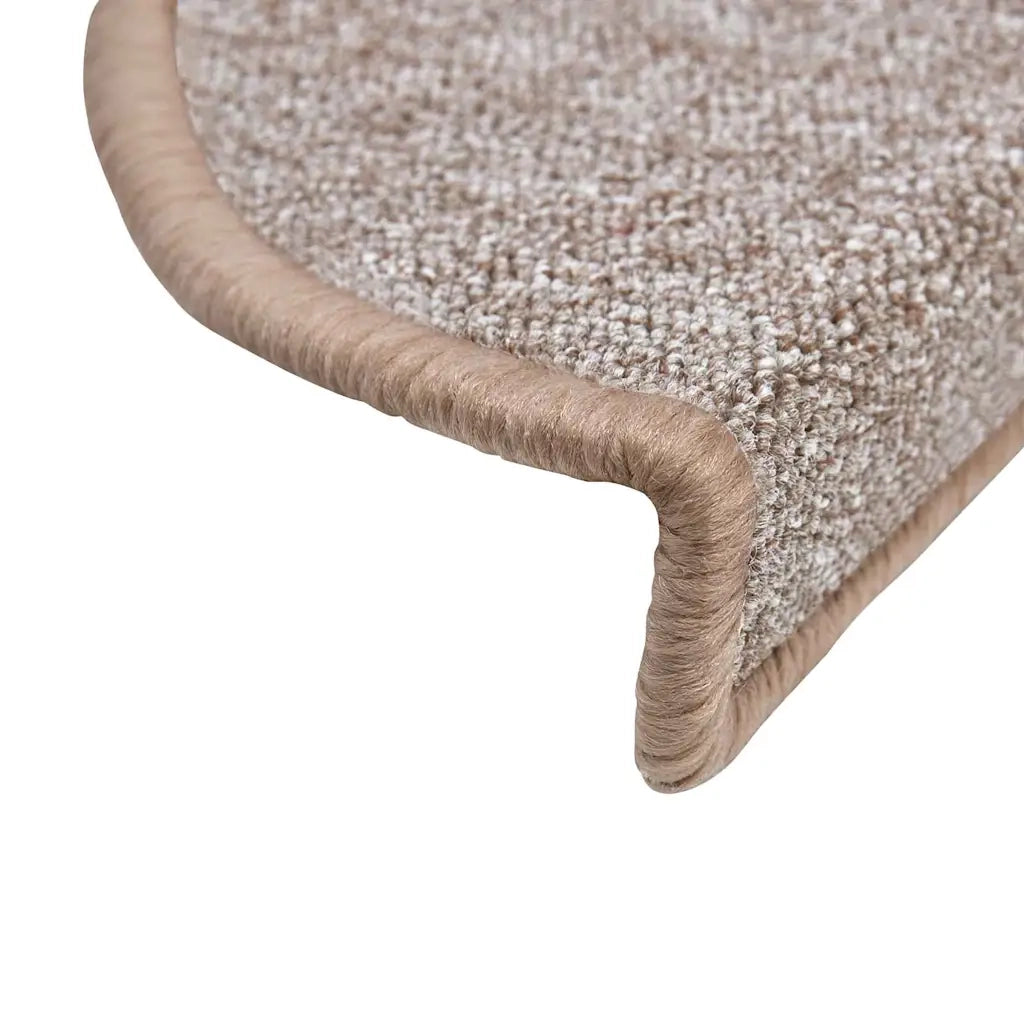 Tappetini per scale 20 pz 56x17x3 cm Marrone chiaro Semicircolari 3365783