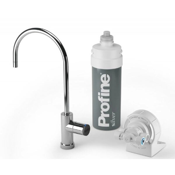 Kit MIcrofiltrazione Sotto Lavello 0,5 Micron Antibatterico Depuratore Acqua Profine Silver Medium 5 lt/min