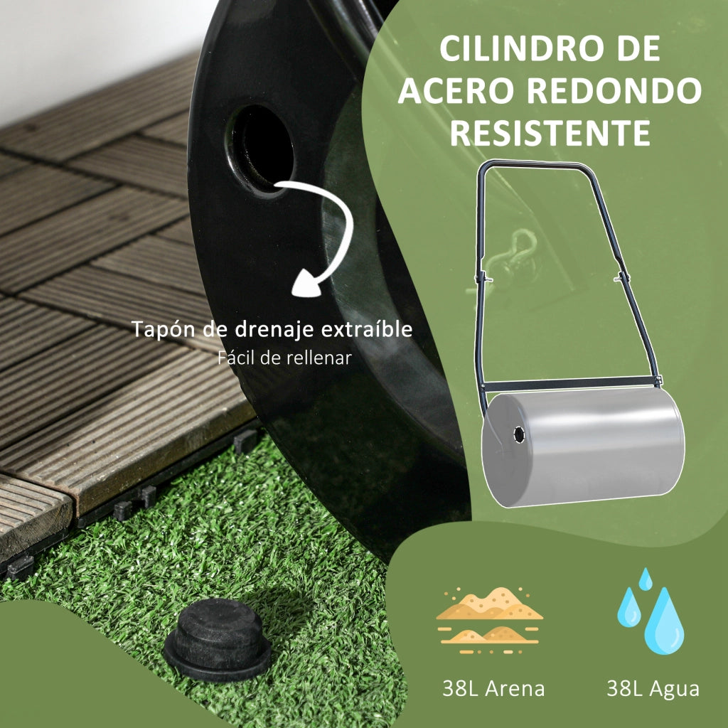 Rullo per Giardino ¨C Minimal ¨C 50x32 cm Acciaio