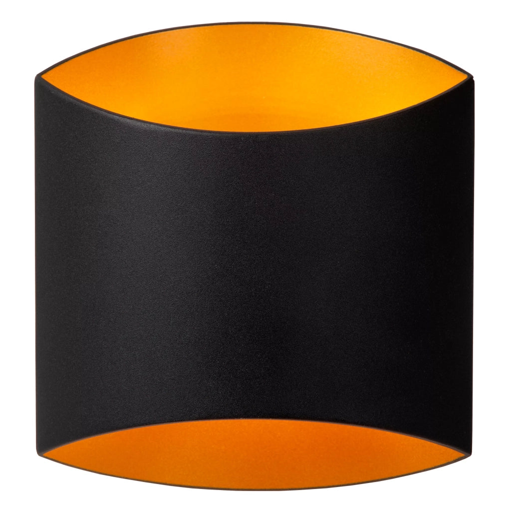 Applique semicircolare nera Diletta 1xG9 40W Lucide