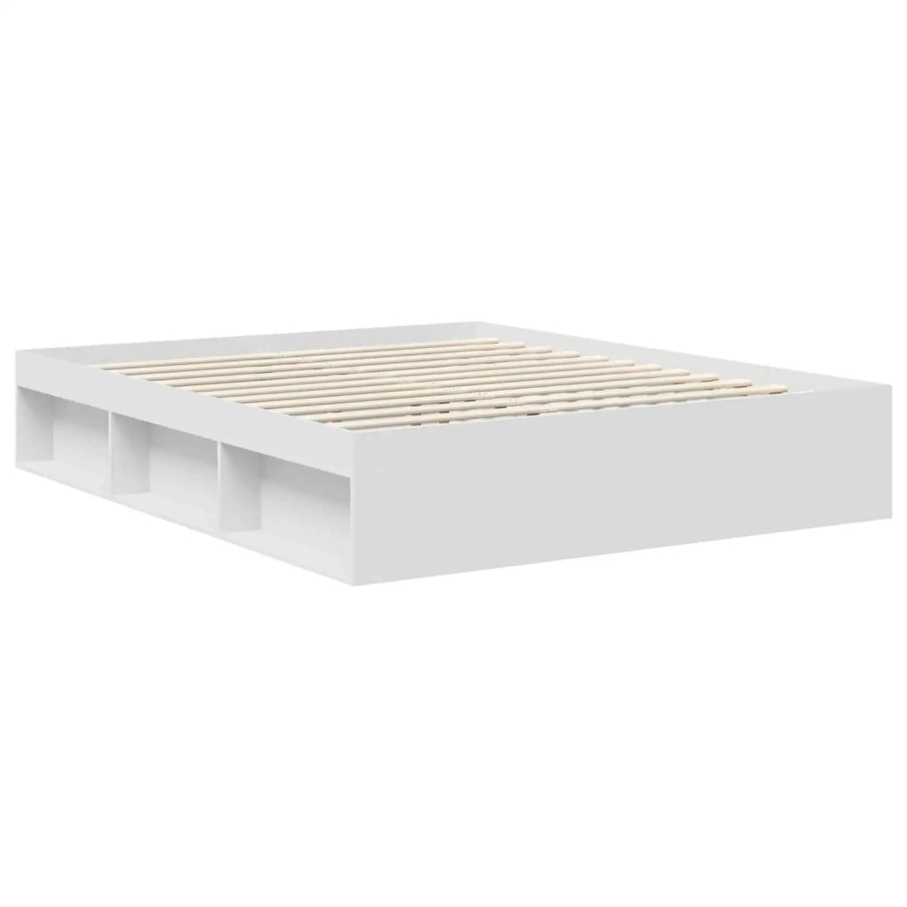 Struttura del letto Bianco 160 x 200 cm Pino massello 3413281