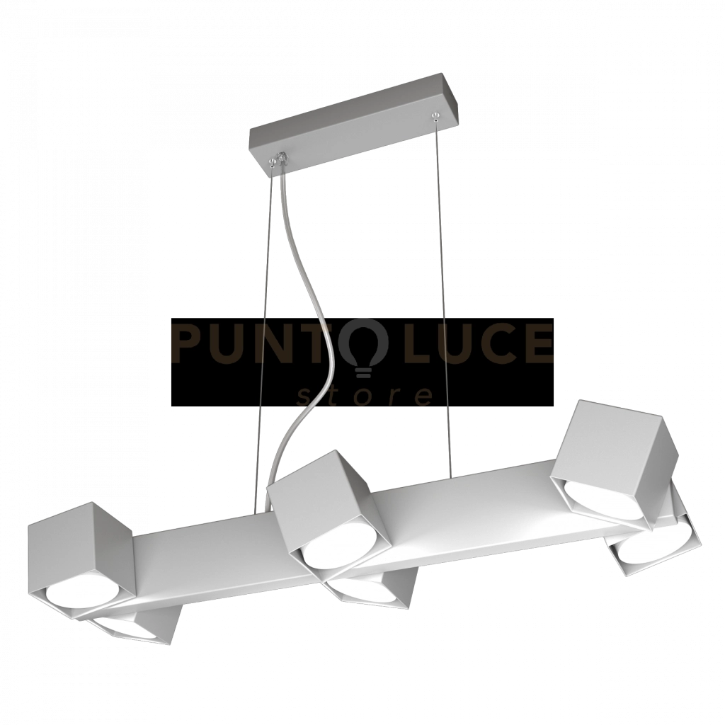 ROTATION SOSPENSIONE 6 LUCI GRIGIO 1160-S6-GR