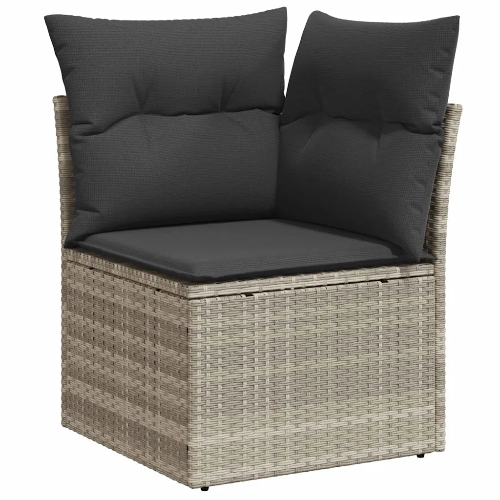 Set di divani 10 pcs Grigio chiaro Rattan in Polipropilene 3346212