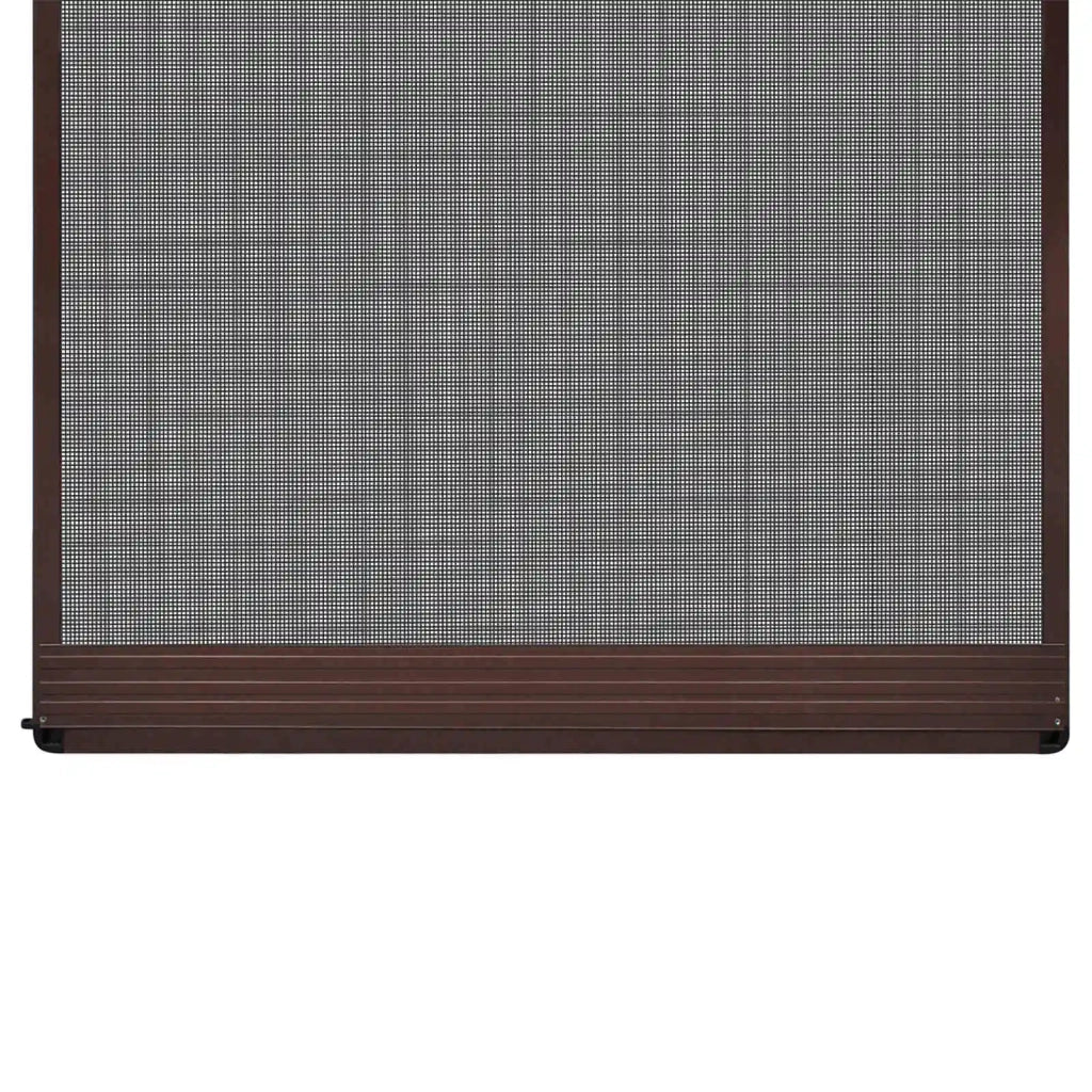 Schermo Insetti a Battente Marrone e Nero 100 x 215 cm 42047048