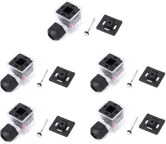 Fermo Solenoide Acqua Impraticabile - Connettore Transparente - Indicatore di Tensione - Viti Centrale - Protezione IP67 - Illuminato e Pratico
