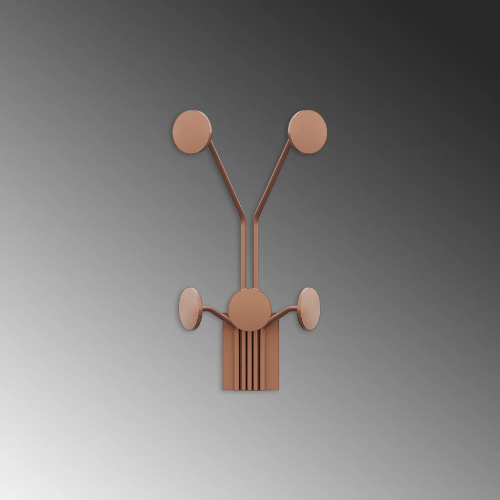Gancio da parete in metallo "Giraffe" - 24 x 16 x 40 cm - Rame