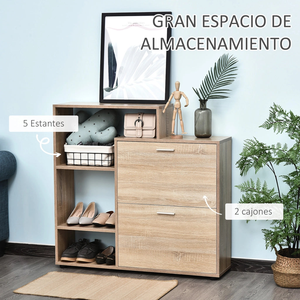 Scarpiera con Ripiani e Cubi ¨C Minimal ¨C 101.5x25.5x98cm