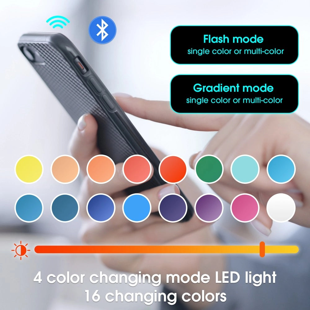 Tavolino da Caff¨¨ con Vetro e LED ¨C MINIMAL ¨C Bianco Lucido