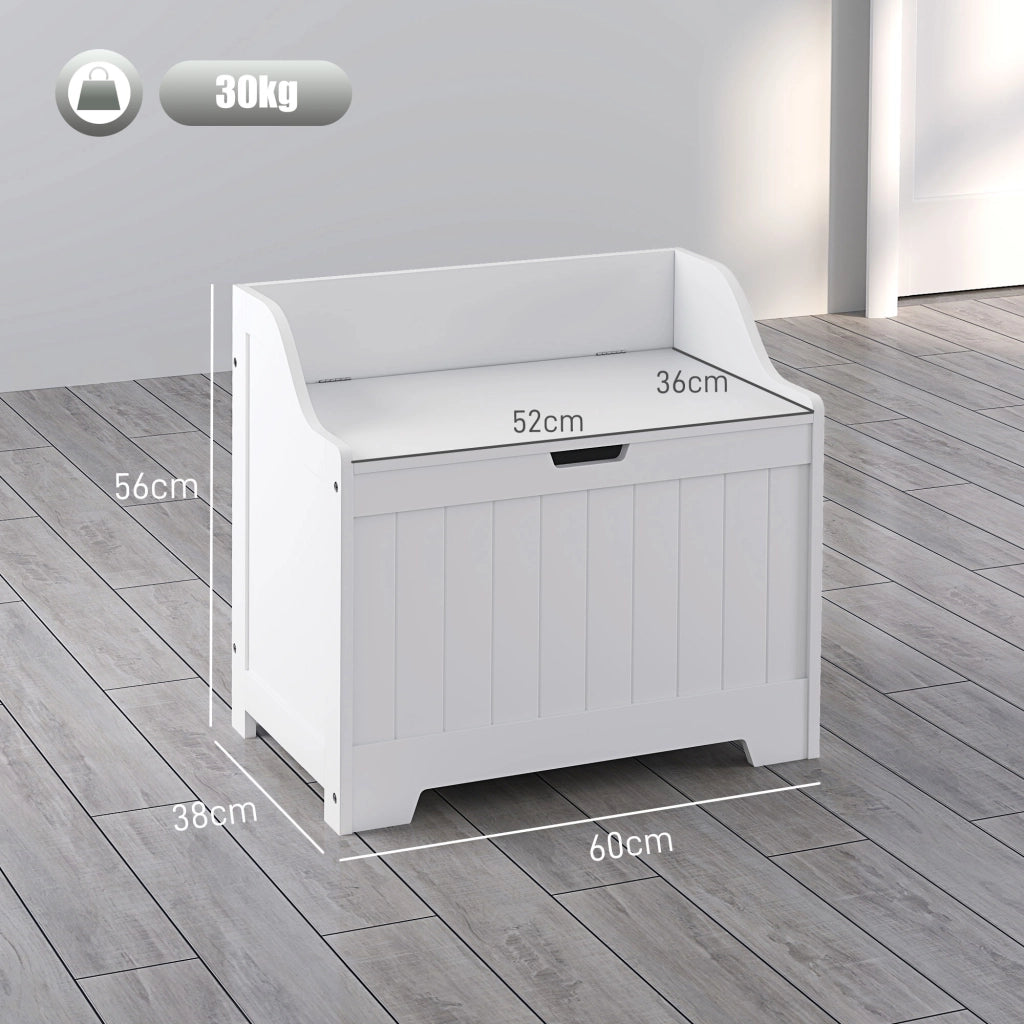 Cassa di legno con coperchio ¨C zephmum ¨C bianco, design moderno