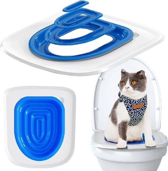 Set di addestramento per gatti all'uso del water, sistema di addestramento universale per gatti, addestratore per animali domestici con alta capacità di carico