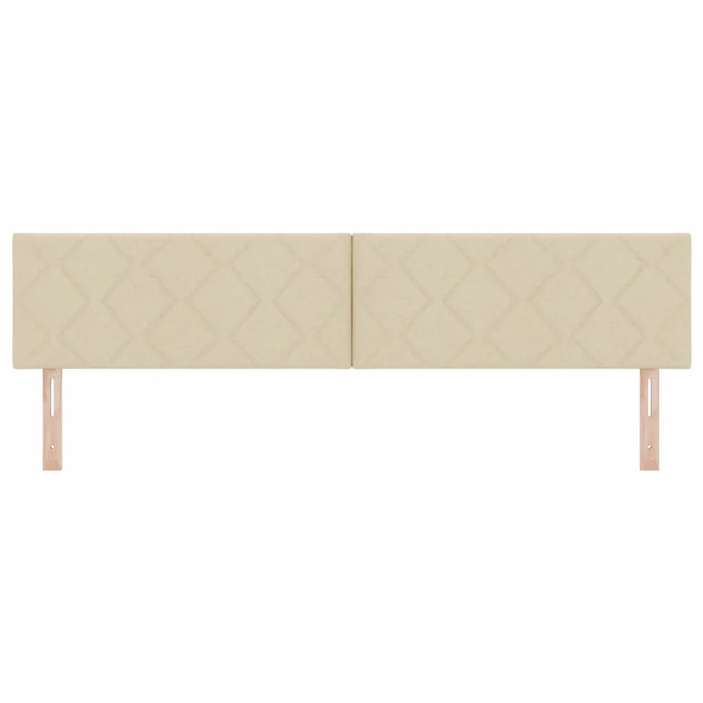 Testiera | Testata Crema 200 cm Tessuto