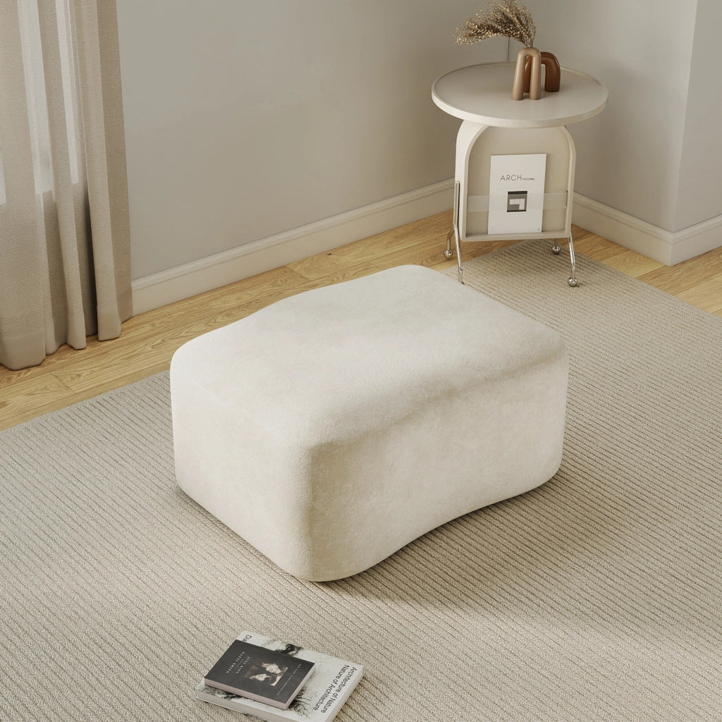 OTTOMANA Modulare 24x24x80 cm in velluto beige