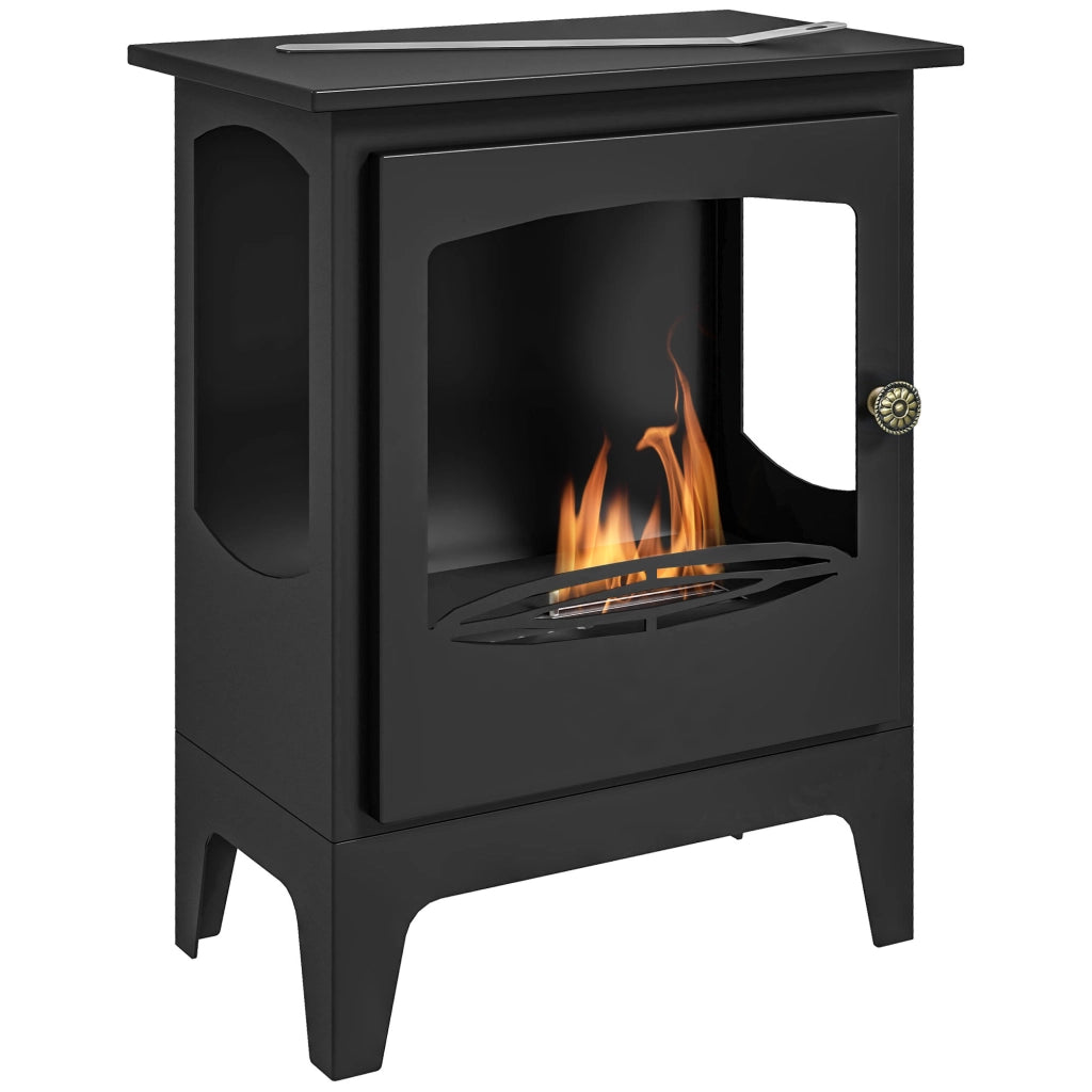 Caminetto a bioetanolo ¨C zephmum ¨C nero 39x26x54 cm