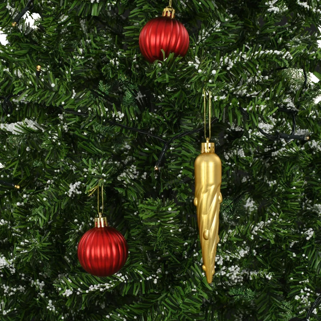 Albero di Natale con Neve e Base a Ombrellone Verde 190 cm 284337
