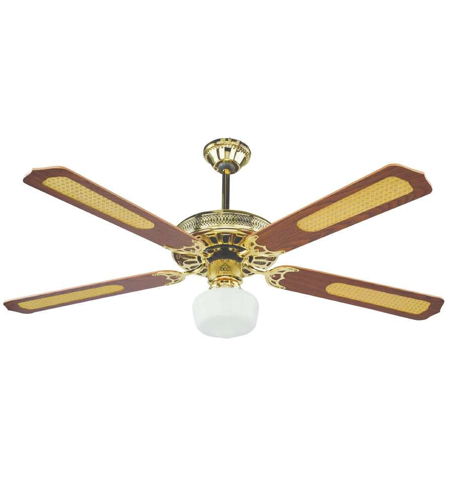 VENTILATORE DA SOFFITTO CON LUCE 'GOLD' Ø 130 cm