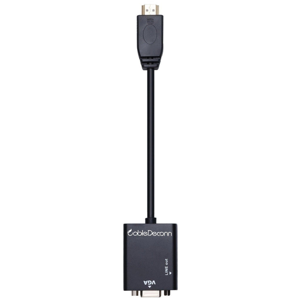 Trade Shop - Adattatore Convertitore Hdmi A Vga 3 In 1 Con Audio A Mini Micro Cavo Hdmi -