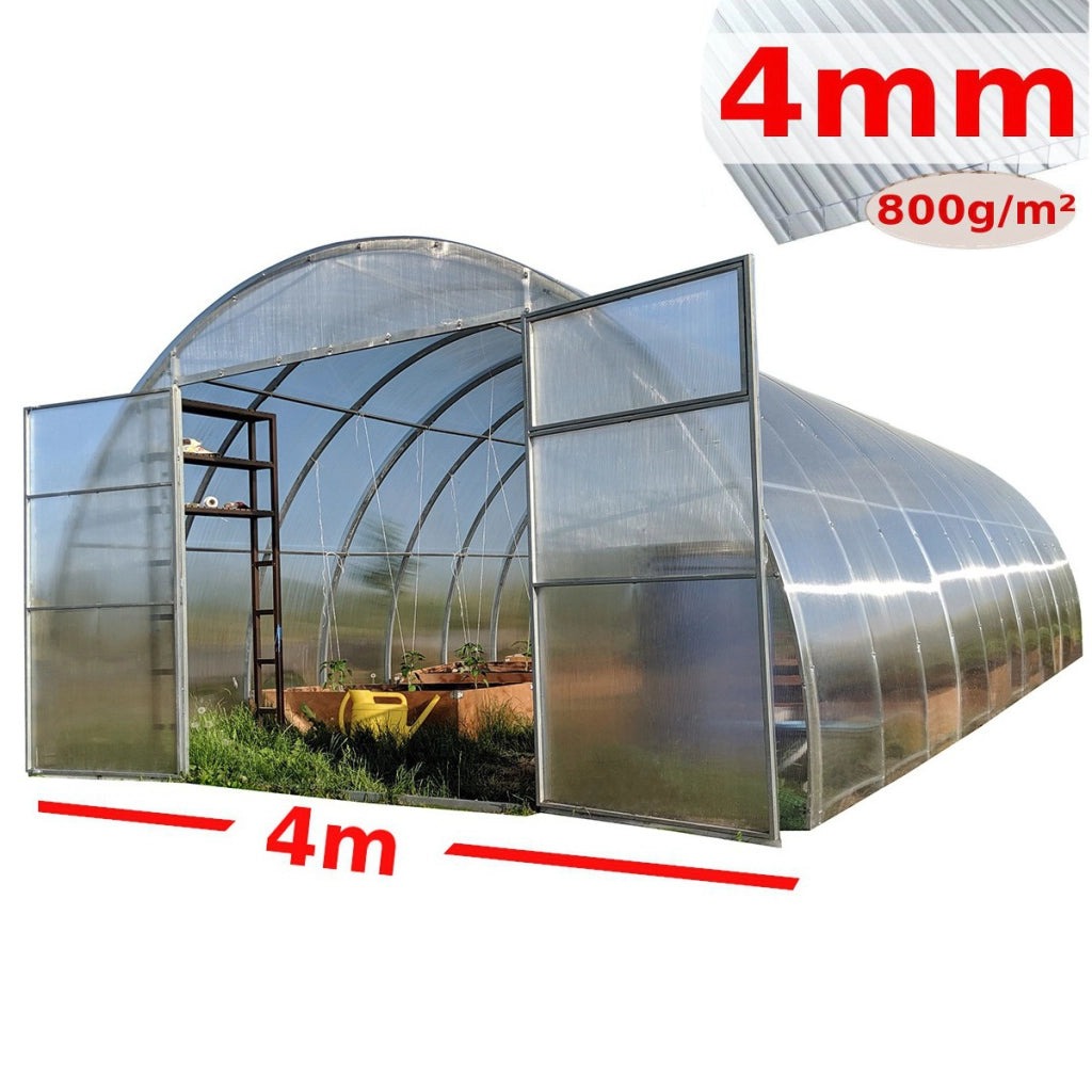 Serra ComPRO 4x6m con copertura policarbonato alveolare 4mm