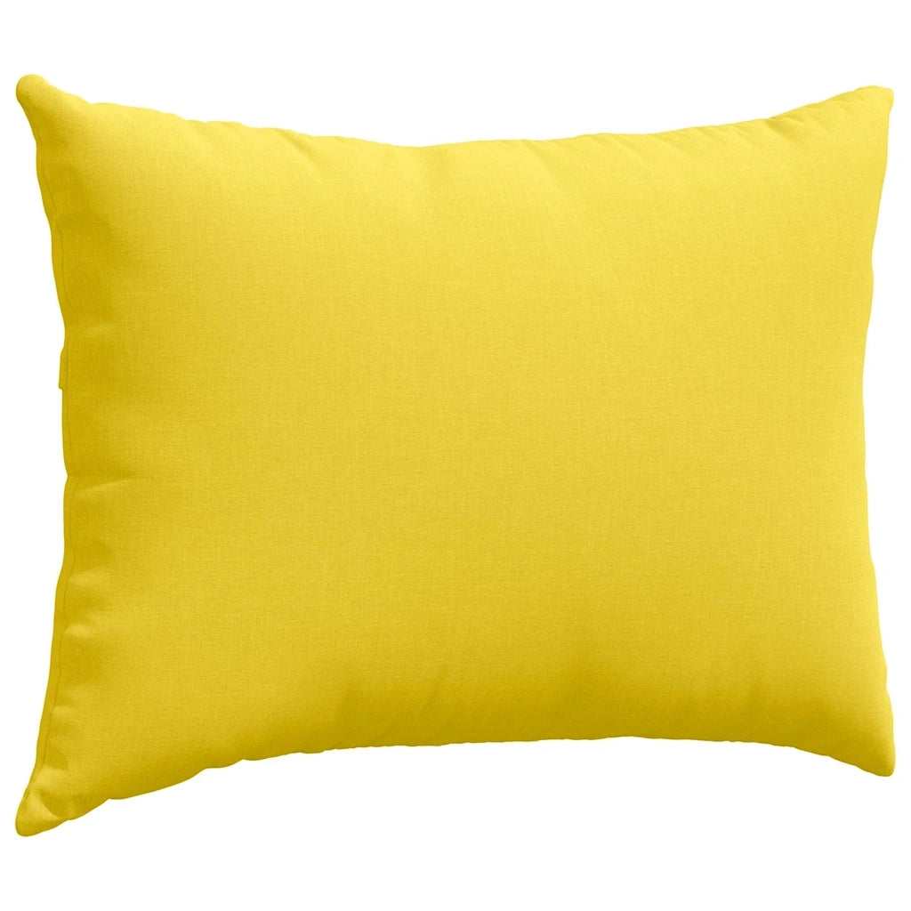 Cuscini da Divano 2 pz-Set di 2 Cuscini per Sofa Giallo Chiaro 70 x 50 cm Tessuto