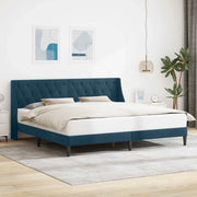 Struttura del letto con testiera-Giroletto Blu 180 x 200 cm Velluto 514939