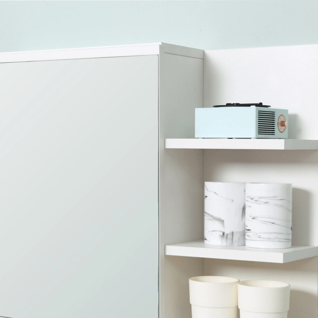 Armadio con Specchio per Bagno ¨C Minimal ¨C Bianco 60x18x50 cm