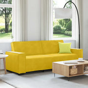 Divano a 3 Posti-Sofa 3 Posti Giallo 180 cm in Velluto 186459
