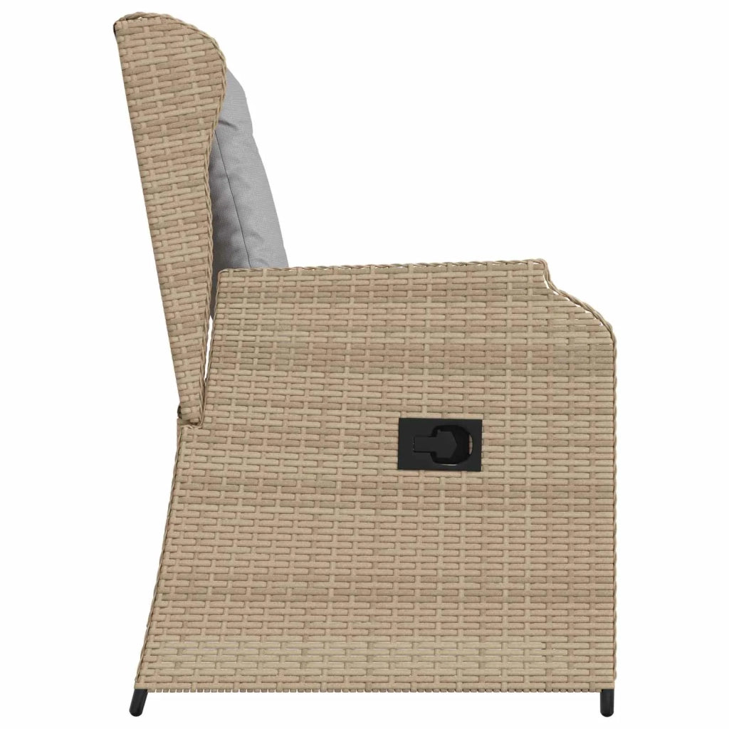 Panchina da giardino 2 pcs Beige polyrattan 3394488