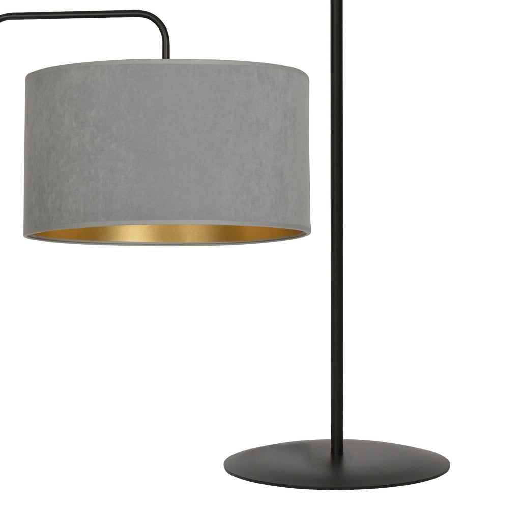 Lampada da terra Emibig Hilde 150cm E27 grigio/nero