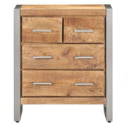 Credenza 60x35x70 cm in Legno di Mango Grezzo 323485