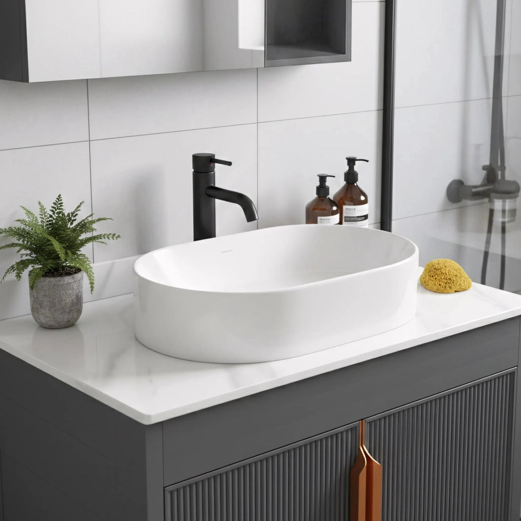 Set Di Mobili Da Bagno Con Top Modo 60cm Grey