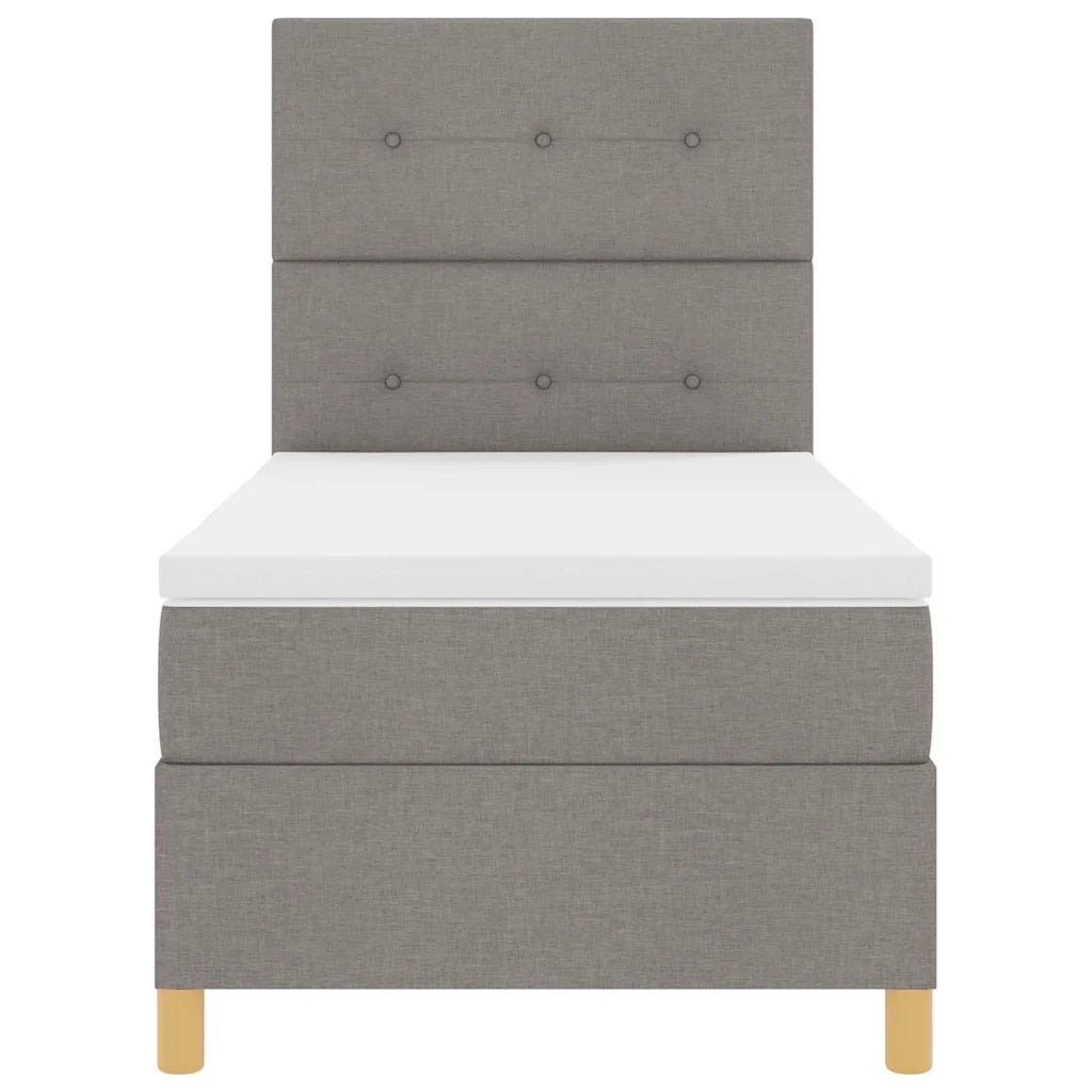 Letto a Sorgente LED con materasso Talpa 90 x 190 cm Tessuto 3343065