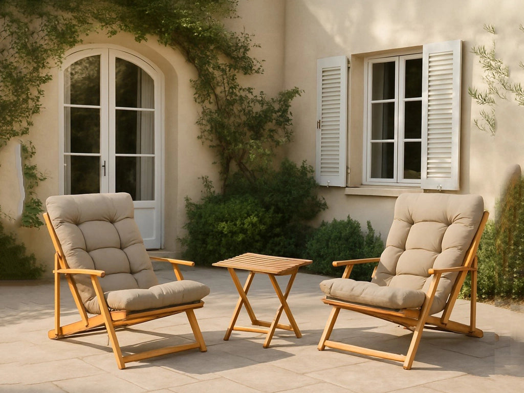 Salottino Outdoor Biagio, set Salotto da Esterno 2 Posti, Marrone